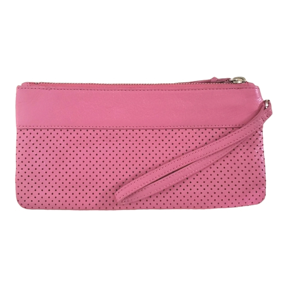 Banana Republic Fushia Hot Pink Leather Wristlet